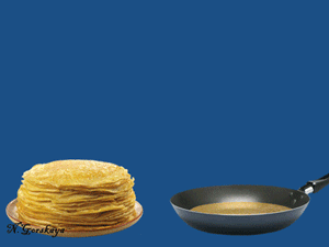Gif animé Chandeleur crêpes poêle